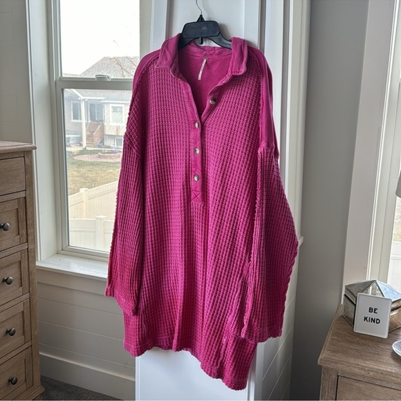 Free People Wilder Polo Tunic Dress Pink Dip
Dyed Ombre - Picture 11 of 13